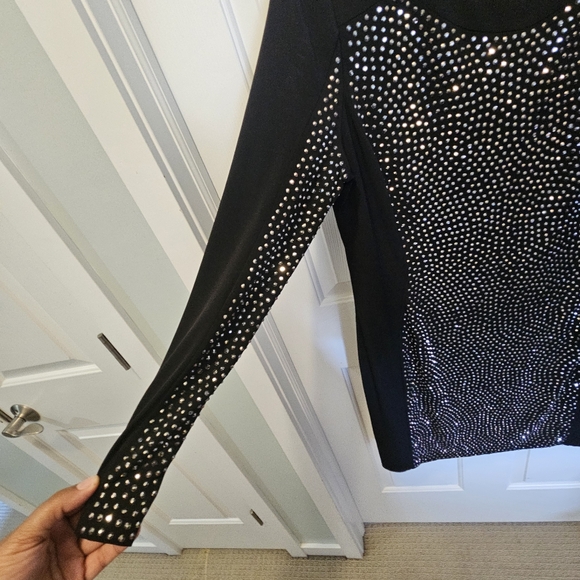 Calvin‎ Klein Black dress with sequin front - Picture 2 of 5